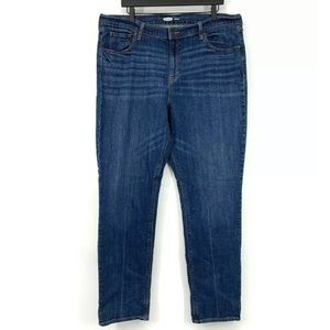 Old Navy Tall Blue Denim Straight Boyfriend Jeans